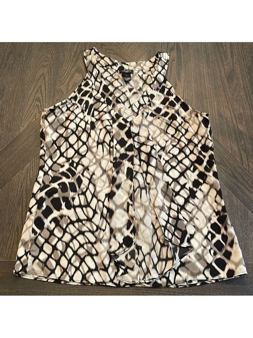 Ann Taylor Black and White Tank Size Small